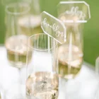 VONVIK Wholesale Acrylic Champagne Sticks With Place Cards