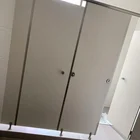 light gray phenolic board toilet cubicles 12mm compact laminate waterproof cubicle partition