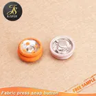 Fashion Wholesale Colorful Fabric Covered Press Metal Snap Button for Coat