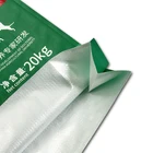 Wholesale 20kg customized logo printed flat bottom plastic pet food bag for dog