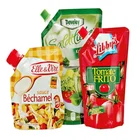 Custom Stand Up Sauce Plastic Packaging bags Spout Pouch