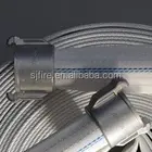 1.5" x 100 ft white lay flat forest quick connect fire hose
