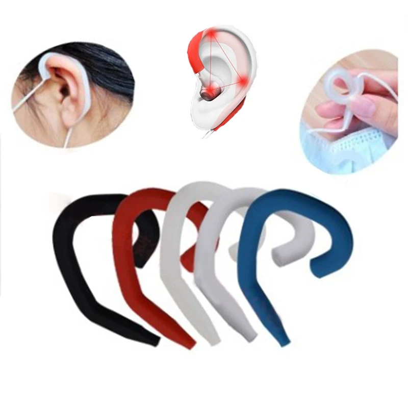 Universal Silicone Adjustable Ear Grip Ear Saver Face Hook Earloop