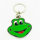 Modern design animal shape soft enamel metal keychain