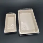 Tray Bagasse Tray Disposable Biodegradable Bagasse Sushi Food Tray