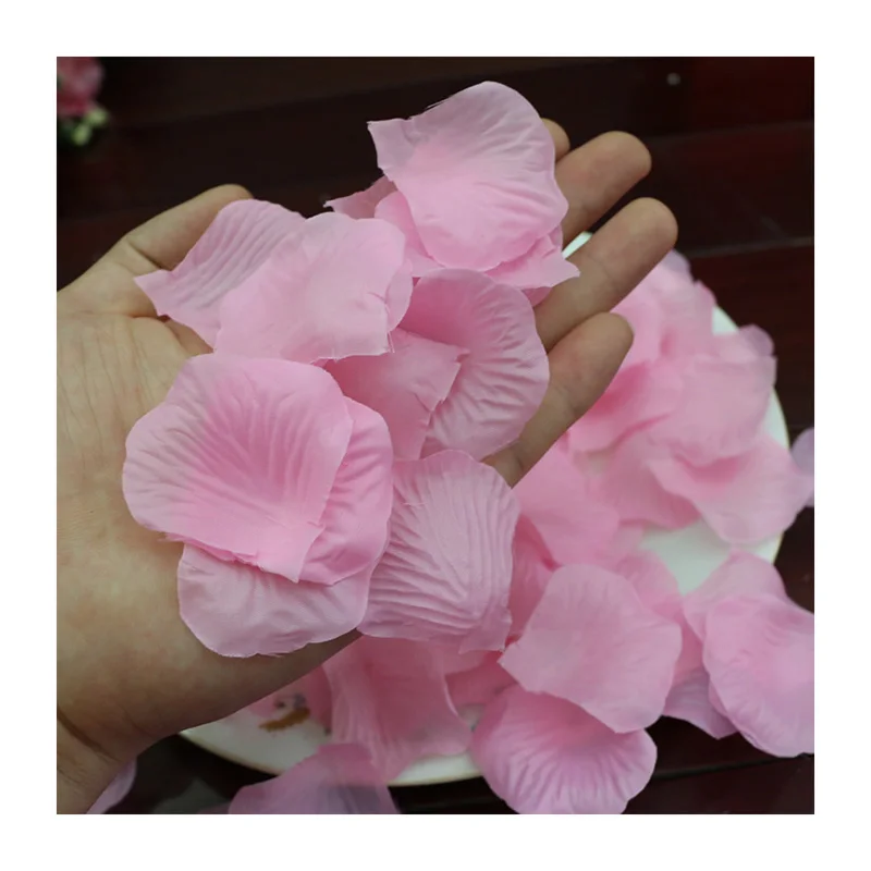 Pack Of 100 Fuchsia Fake Rose Petals Valentines Day Flower Wedding Confetti