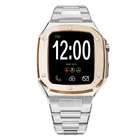 Protective 44mm Stainless Steel No Smart Watch Case For Apple Iwatch Series 4/5/6 Cover 360 Degree