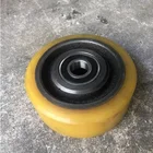 Solid 125x54/60-30mm Polyurethane Stability Castor Wheels Crown