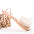 2019 trending amazon goat hair baby brush hair brush wood round static comb
