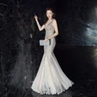 16538#New style magic evening dresses luxurious gown women sequin prom dress long