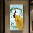 High Quality Beautiful Large Peacock Painting Canvas For Home Hall Decoration