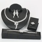 Guangzhou Artificial Jewelry Cheap Price Necklace Indian Bridal 18K Gold Plated Jewelry Set Luxury Style Earring