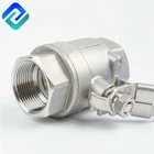 2 PC ball valve stainless steel ball valve