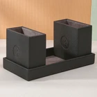 new style supplies luxury set school custom office stationery desk organizer leather