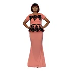 Ladies Clothing Plus Size Long-Length Ladies Summer Knitted Stretch Fabric Clothing Women Dress