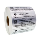 Custom Roll Adhesive Matte Silver Polyester Label Sticker For Thermal Transfer