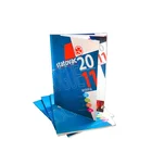 Most popular matt/glossy lamination gold/sliver stamping embossing saddle stitching perfect binding catalogue English