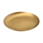 Top Table Decoration Nordic Brass Circular Tray Top Quality Storage Plate Simple Design Jewelry Tray Table Decoration