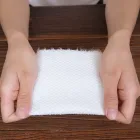 White 100% Cotton Nonwoven Disposable Travel Cleaning Face Towel