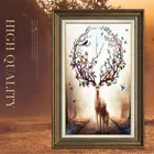 New wholesale painting abstract art deer canvas painting for space decoration