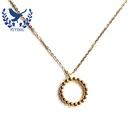 Hot Sale Trendy Gold Plated Loop Shape Jewelry Necklaces 925 Sterling Silver Women Body Charm Party Gift OEM