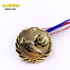 Custom Cheap Price Embossed Logo Zinc Alloy Sports Metal Soccer Award Medals