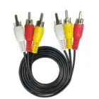 3 rca Av cable wholesale video cable connector plug stereo audio cable