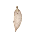 Real Leaf Filigree Pendant, Gold Plated Leaves Pendants, Nature Leaf Pendant Necklace Unique Jewelry