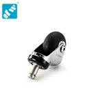 Manufacture 3 inch solid rubber wheel for custom