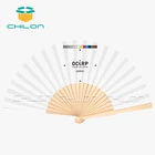 Wood Wooden Fan Personalized Folding Printing Female Wooden Sublimation Hand Fan As Souvenir Wholesale