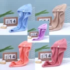 Terry Towel Fast Drying Soft Microfiber Terry Cloth Women Hair Wrap Turban Bathroom Towel
