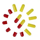 Halal Gelatin Empty Capsules Colorful And Print Customized Pill Capsule Shells Size 00 0 1 2 3 4