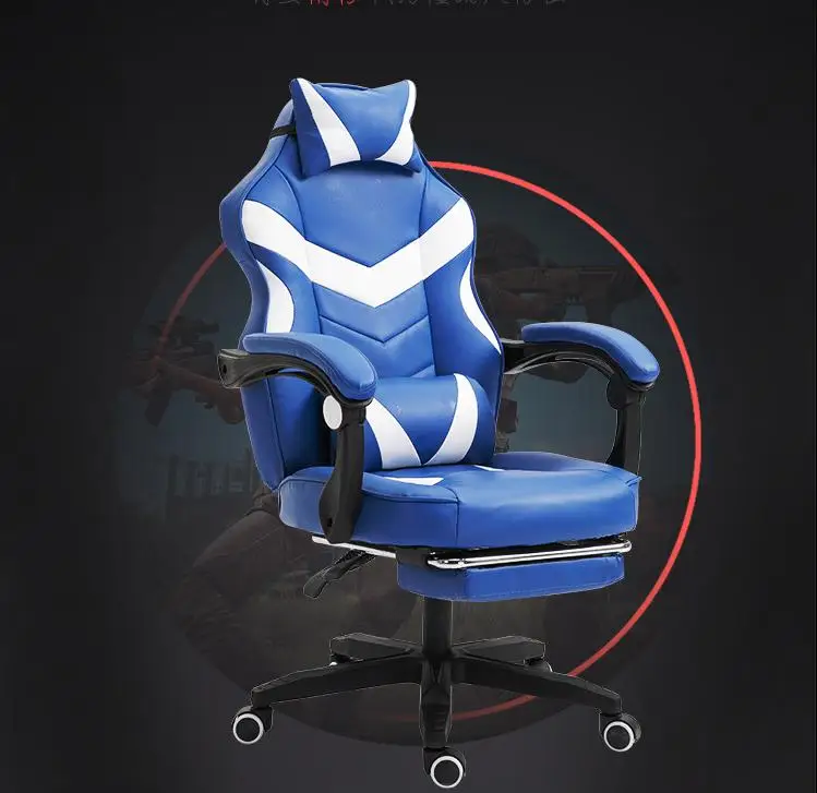 Бесплатная образец высокое качество искусственная кожа эргономичный вращающийся стул регулируемый компьютерный игровой стул офисный высокий задний игровой стул