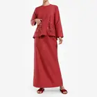Modern Baju Kurung Fashion Blouse Jilbab Woman Islamic Sportswear For Women Jubah Muslimah Muslim Girls Clothing