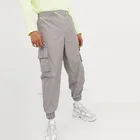 Custom Streetwear Cargo Sweatpants Men Tapered Jogger Pants Nylon Track Pants