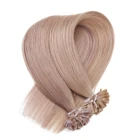 Vlasy 20Inch 25G Indian Hair Extensions U Tip U Hair Yaki Straight Hair