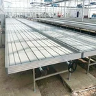Aluminum alloy Frame Ebb and Flow Bench abs plastic flood tray seedbed for greenhouse