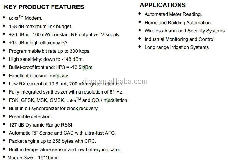RFM95W 20dBm 100mW 868Mhz 915Mhz DSSS spread spectrum wireless transceiver module SX1276 SMD lora module mass in stock 868 915 M - ANKUX.COM