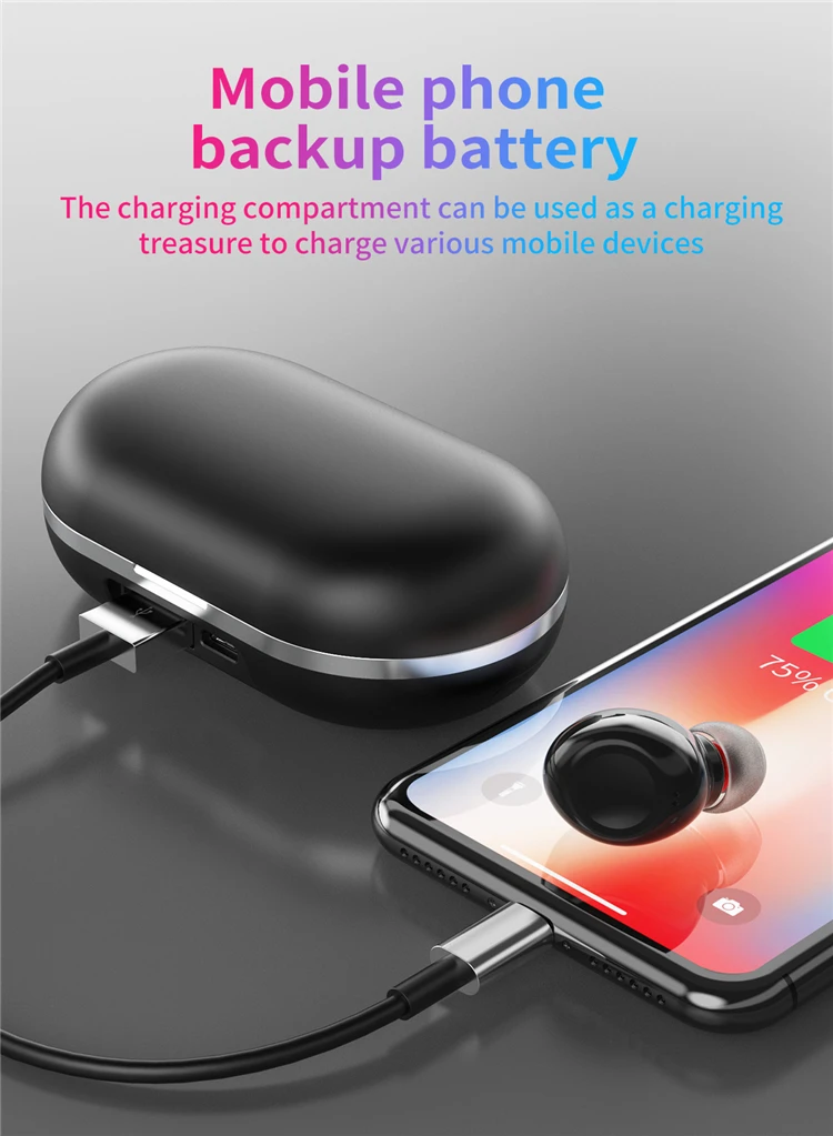 Factory hot sale digital wireless headphone hifi portronics best quality - ANKUX.COM