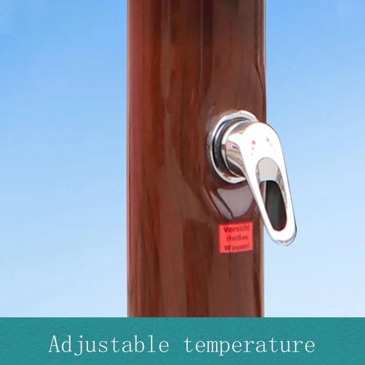 Free-standing Outdoor Solar Heated Pool Shower