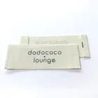 Organic Cotton Fabric Clothing Garment Silk Screen Printed Woven Tag Labels For Clothes