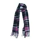 Satin Hot Blue Polyester 100 Grid Womens Square Scarf Korean Fashion Hijab Shawl