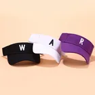 ACE high quality blank sun visor cap hat custom letter embroidery logo outdoor golf sun visor cap women men