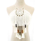 Black cover up handmade crochet bikini swimwear