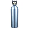 Conventional silver DOT-203-20LB aluminum gas cylinder