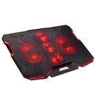 Ice coorel colorful cooler cooling 5 fans pad silent laptop stand for couch