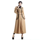 Fashion Long Sleeves Abaya Robe Longue Femme Muslim Women Fancy Caftan Dresses From Dubai