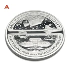 Hot selling metal souvenir collectible silver metal coins