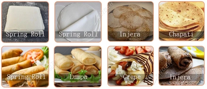 best selling samosa crepe making machinery thin pancake rolls