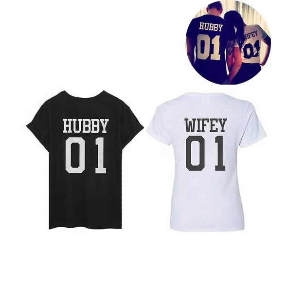 Wifey Maridito 01 De Ropa Impresa Europeo Y Americano Letras Del Alfabeto Ingles Calle Salvaje De Manga Corta Camiseta Buy Diseno De La Camiseta Wifey Maridito 01 T Camisa Rey Reina